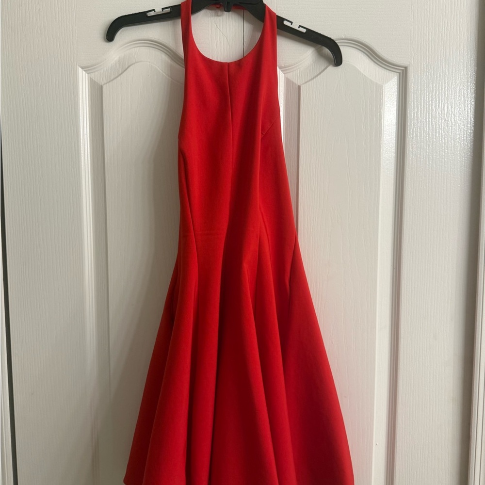 Zara Red Halter Sundress Cocktail